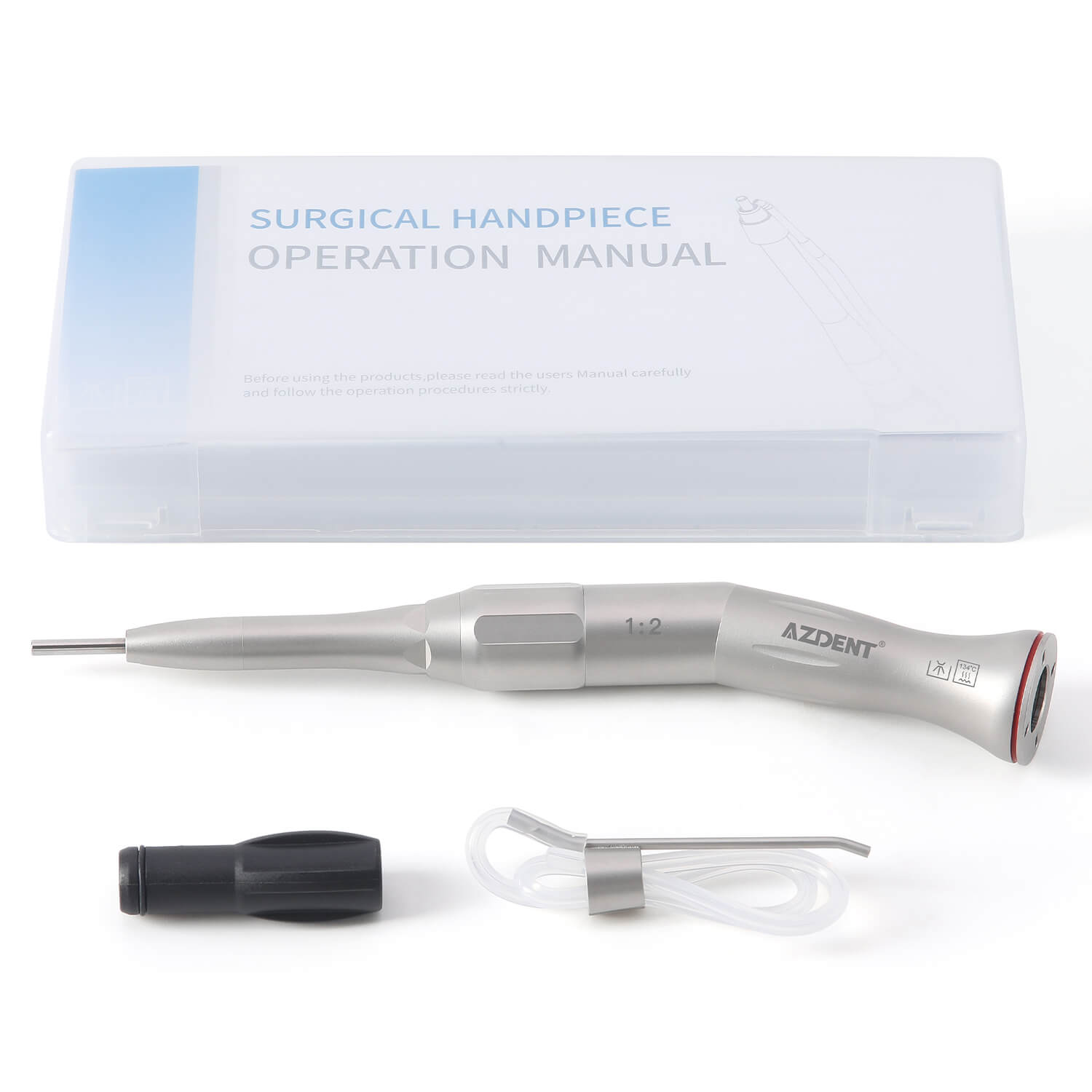 Dental 1:2 Surgical Osteotomy Low Speed 20° Contra Angle /Straight Handpiece External Water Spray - pairaydental.com
