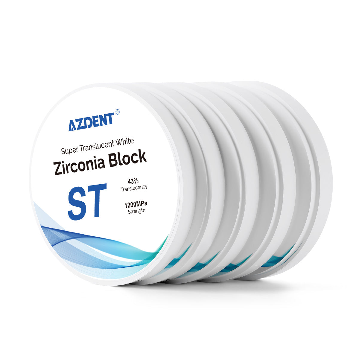 Dental Zirconia Block ST Super Translucent White 98mm - pairaydental.com