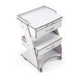 Dental  Mobile Rolling Cart Trolley Built-in Socket Three-Tier Cart 2 Drawers - pairaydental.com