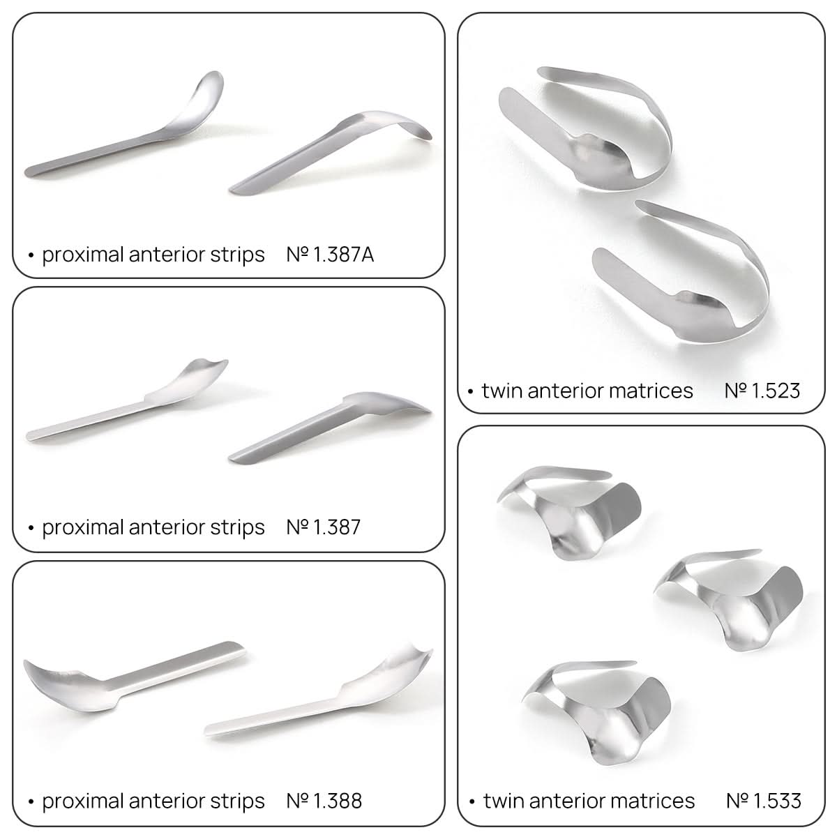 Dental Anterior Matrices & Proximal Strips Kit 30Pcs/Box - pairaydental.com