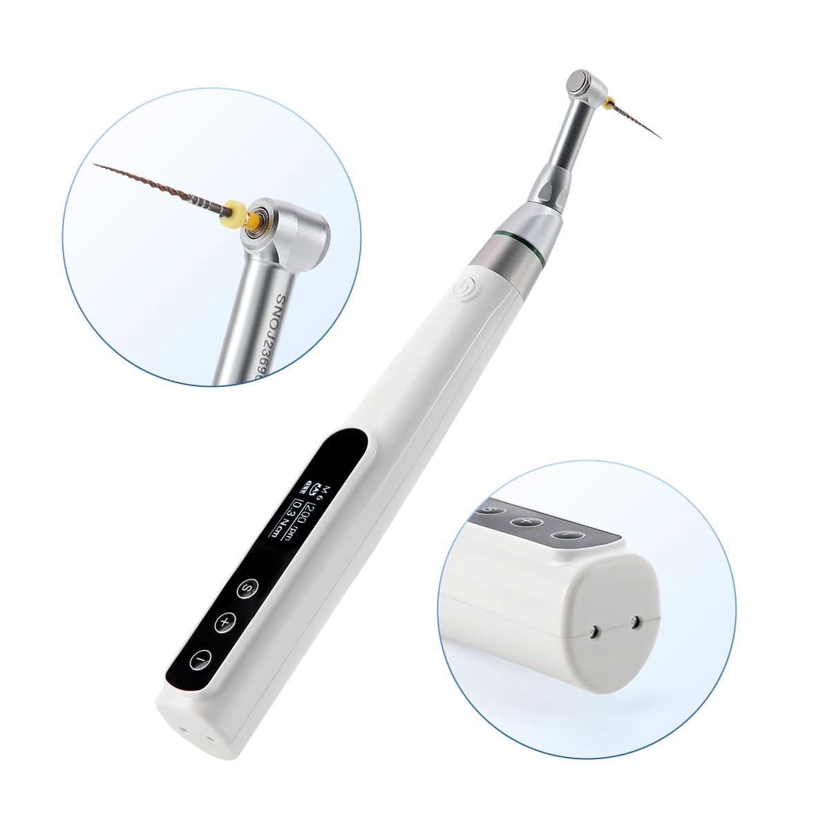Dental Wireless Endo Motor With 16:1 Electric Contra Angle 9 Programs - pairaydental.com