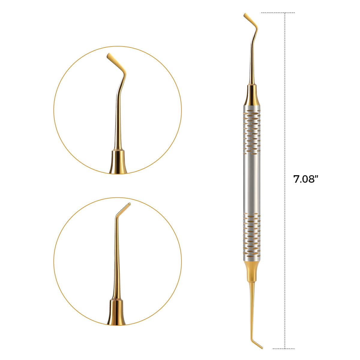 Dental Composite Resin Filling Spatula Tools Gold 6pcs/Kit - pairaydental.com