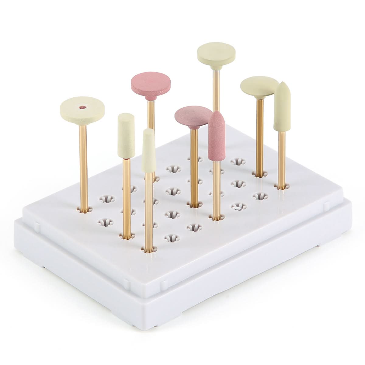Dental Zirconia Grinding and Polishing Kit HP 2.35mm Ceramic/ Rubber Diamond 9pcs/Kit - pairaydental.com