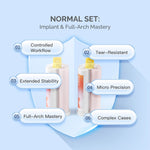Dental Silicone Impression Material Light Body VPS Fast/Normal Set 50ml*2 - pairaydental.com