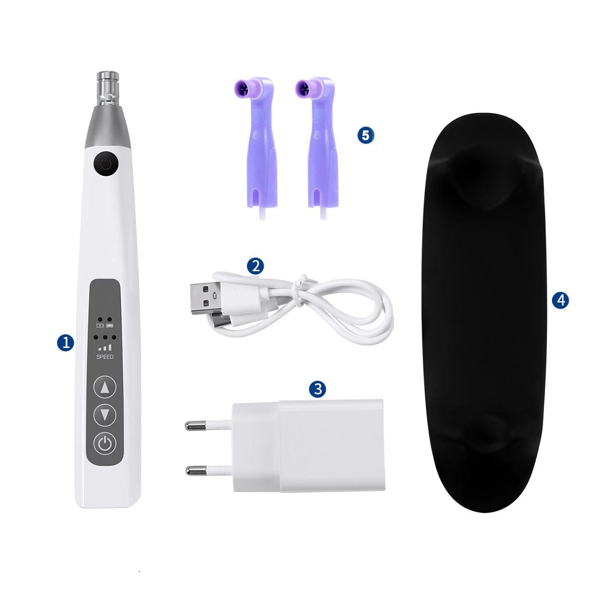 Cordless 360° Rotating Hygiene Prophy Handpiece 3 Speed Settings & 2 Prophy Angles - pairaydentall.com