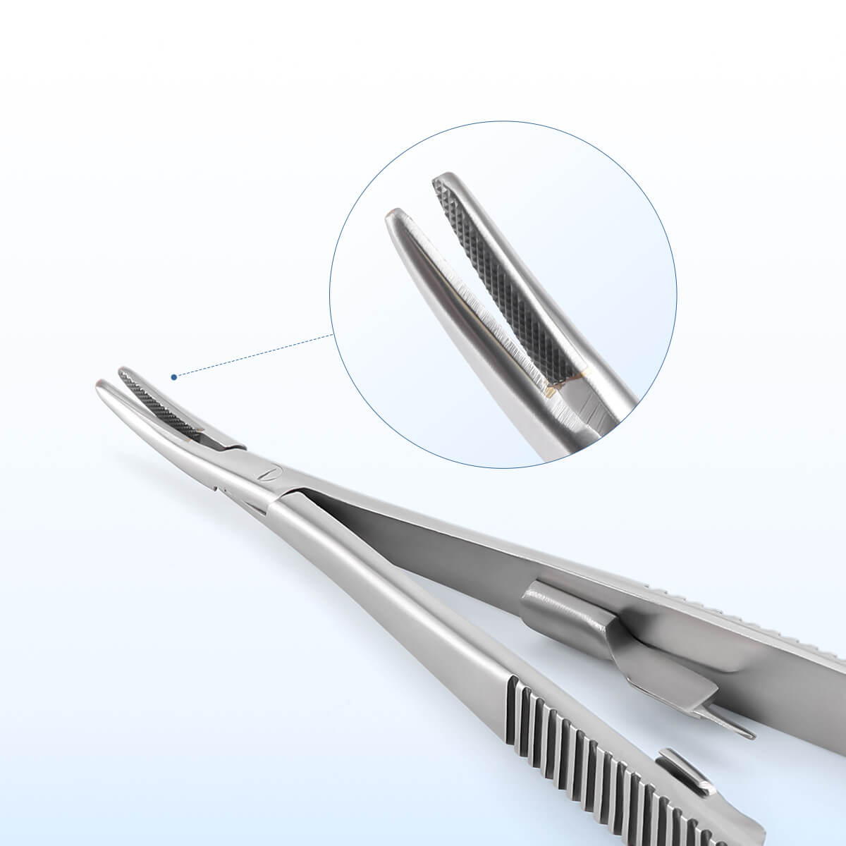 Castroviejo Needle Holder with Lock Straight/Curved Head 14cm/16cm - pairaydental.com