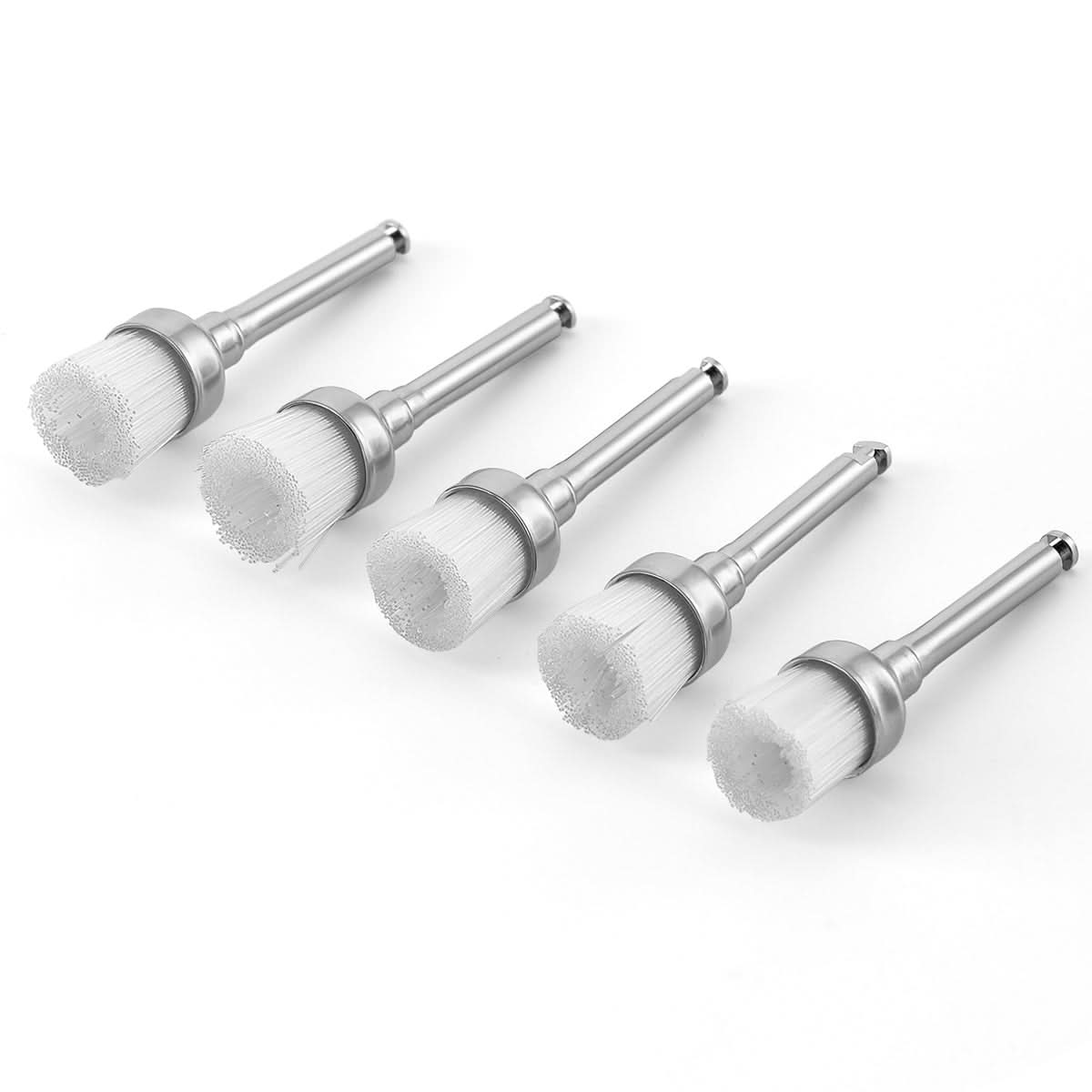 Dental Prophy Polishing Brush White Nylon 100pcs/Box - pairaydental.com