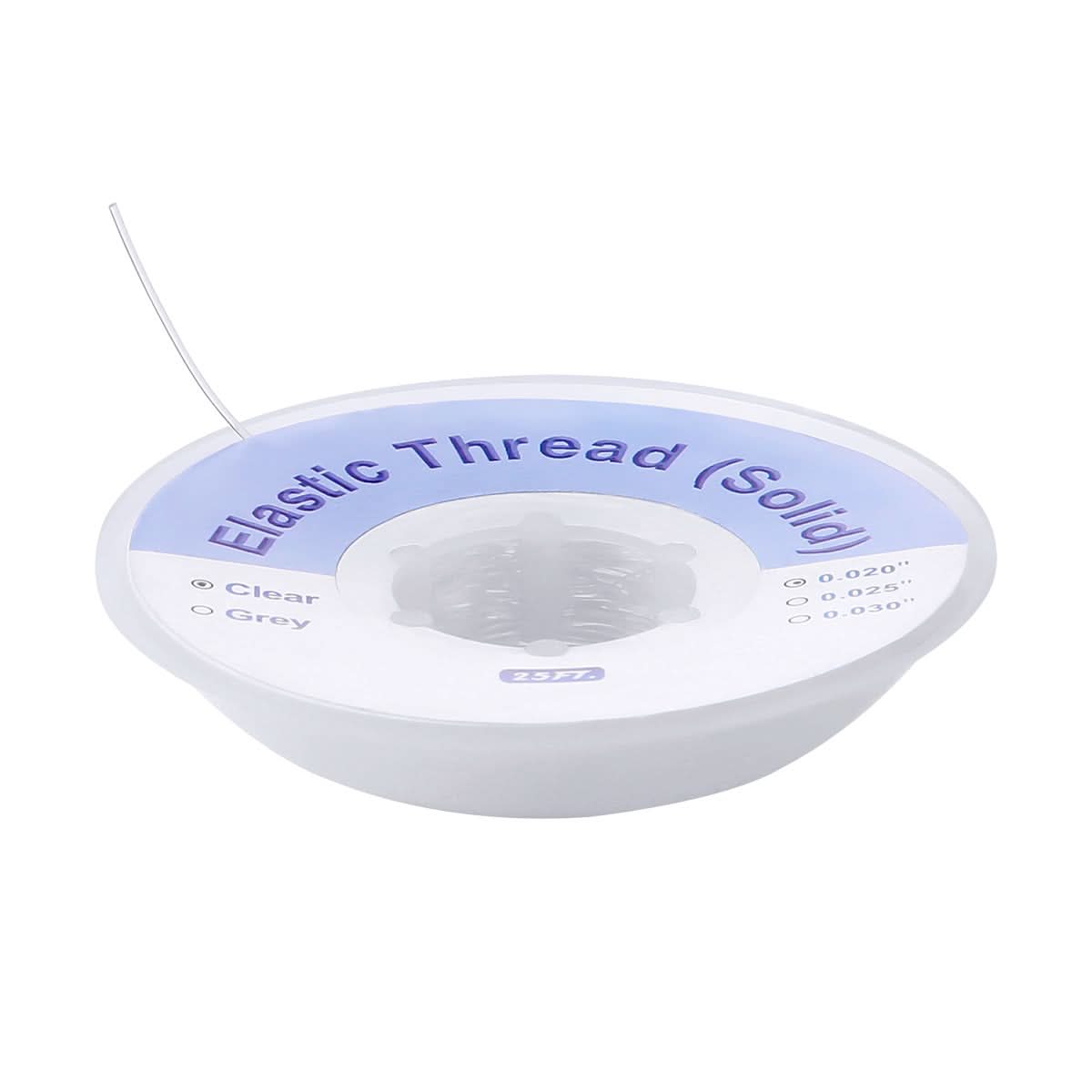 Ortho Elastic Thread Traction Ligature Power Tube Clear 0.020 - pairaydental.com