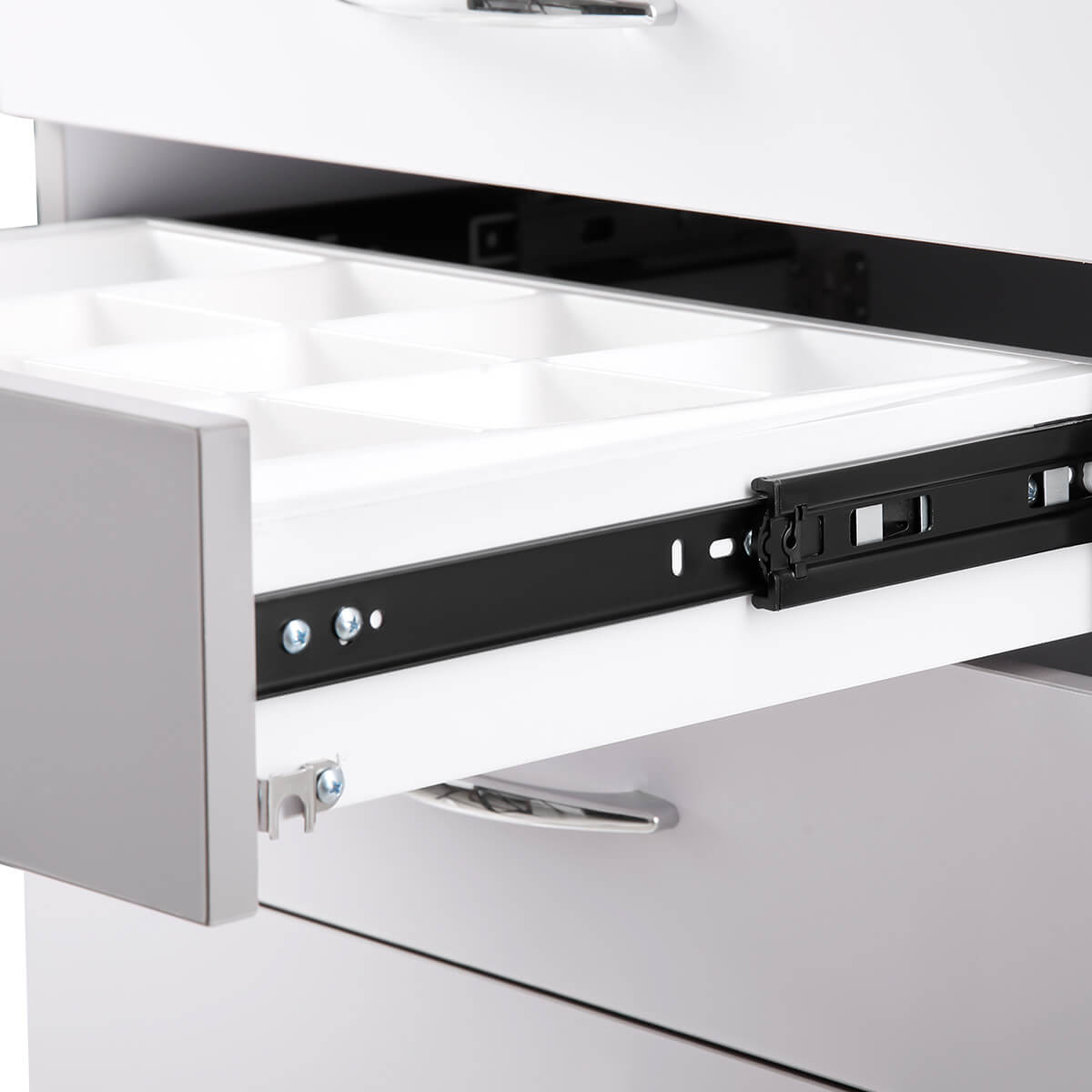 Dental Mobile Cabinet Cart NW-P4 Rolling Storage Trolley Four Drawers - pairaydental.com 