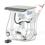 Dental Delivery Unit Mobile Cart 4 Hole Integrated Scaler & Curing Light Adjustable Height Electric Lifting - pairaydental.com