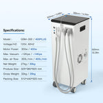 Mobile Dental Vacuum Suction Systems Unit GS-M400 Plus High Suction Pump - pairaydental.com
