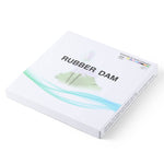 Dental Rubber Dams Natural Latex with Punch Positioning Board 6"x6" Blue Medium Gauge 36Pcs/Box - pairaydental.com