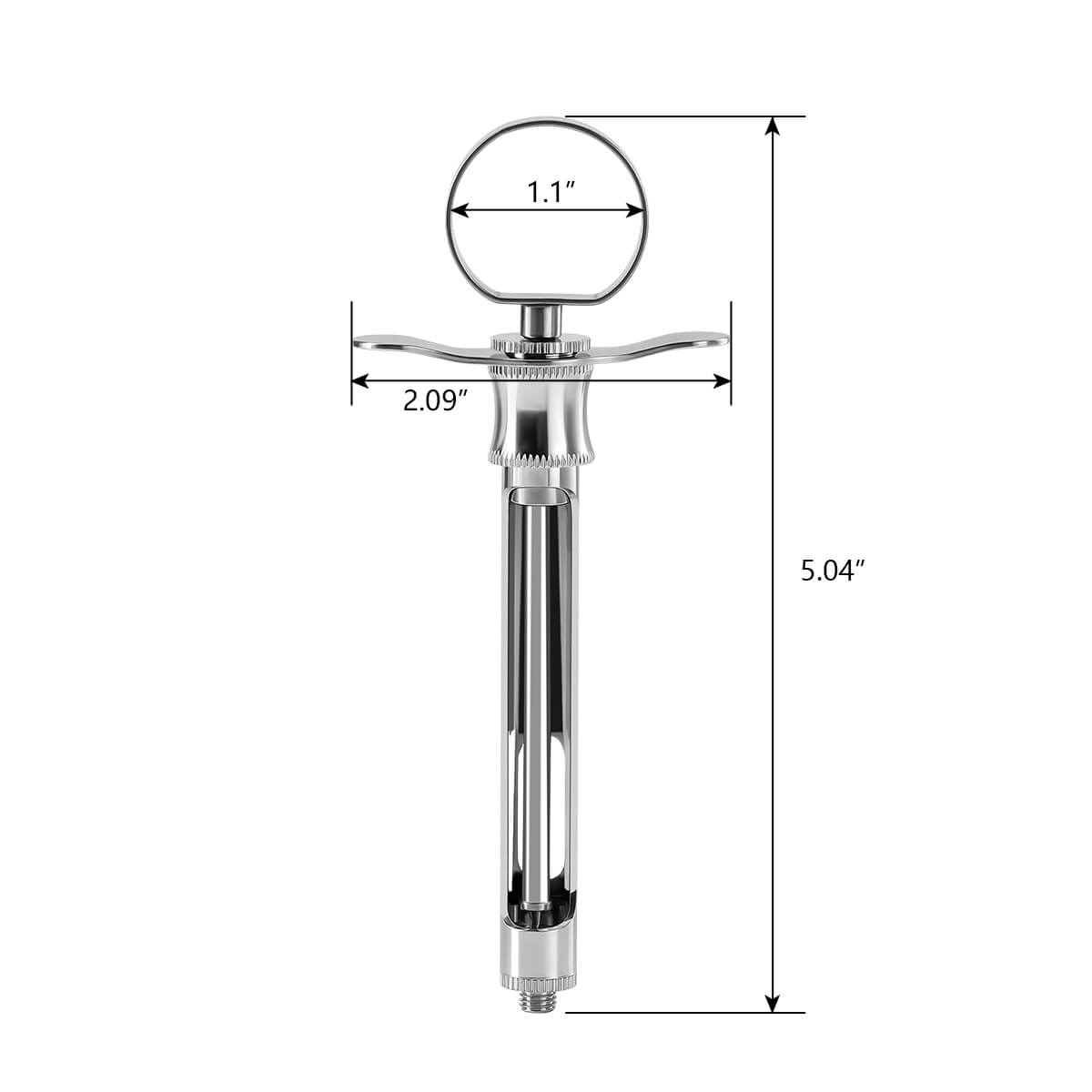 Dental Injection Syringe Stainless Steel 1.8ml Hook /Sharp Head - pairaydental.com