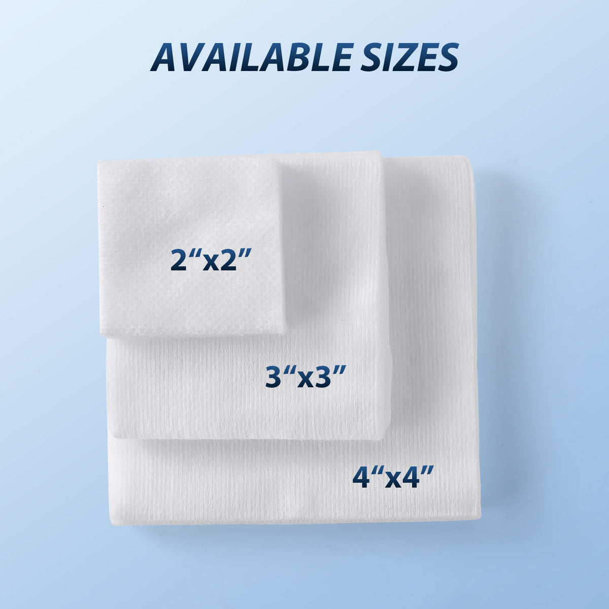Disposable Dental Gauze Pads Non-Woven Sponge 4-Ply Non-Sterile 3 Sizes 200pcs/Box - pairaydental.com