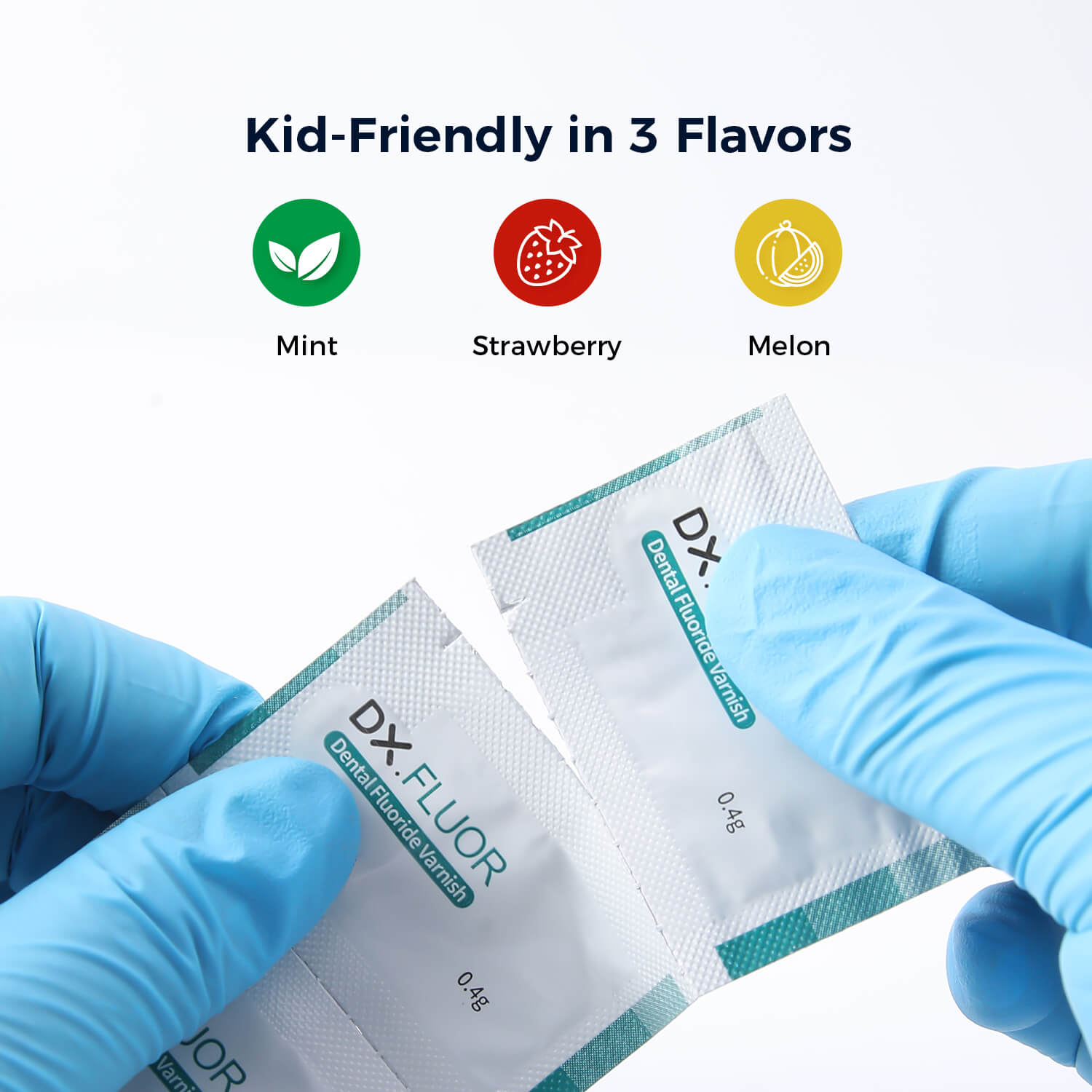 Dental Fluoride Varnish 5% Sodium (0.4g x 50) Three Flavors - pairaydental.com