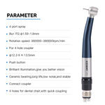 LED High Speed Handpiece E-generator with 4 Hole Quick Coupler - pairaydental.com