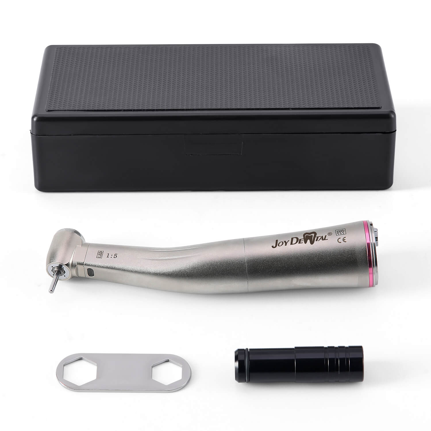 Dental 1:5 Fiber Optic Increasing Electric Contra Angle Handpiece Standard Head Internal Four Way Spray - pairaydental.com