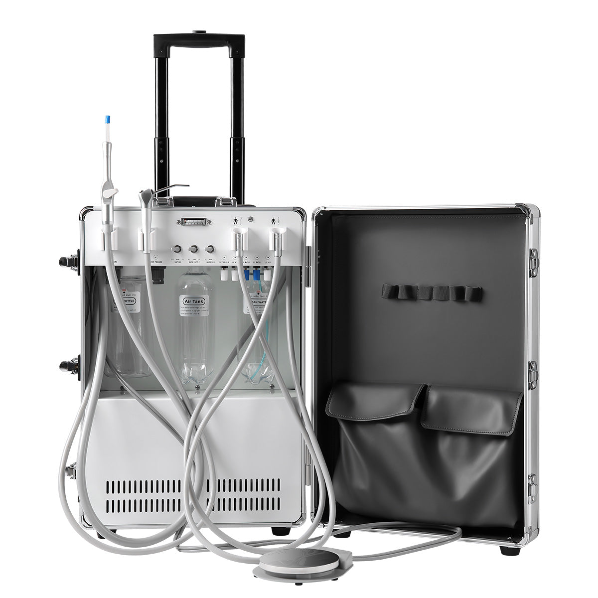 Portable Dental Unit System with Air Compressor Strong Suction 4 Holes - pairaydental.com