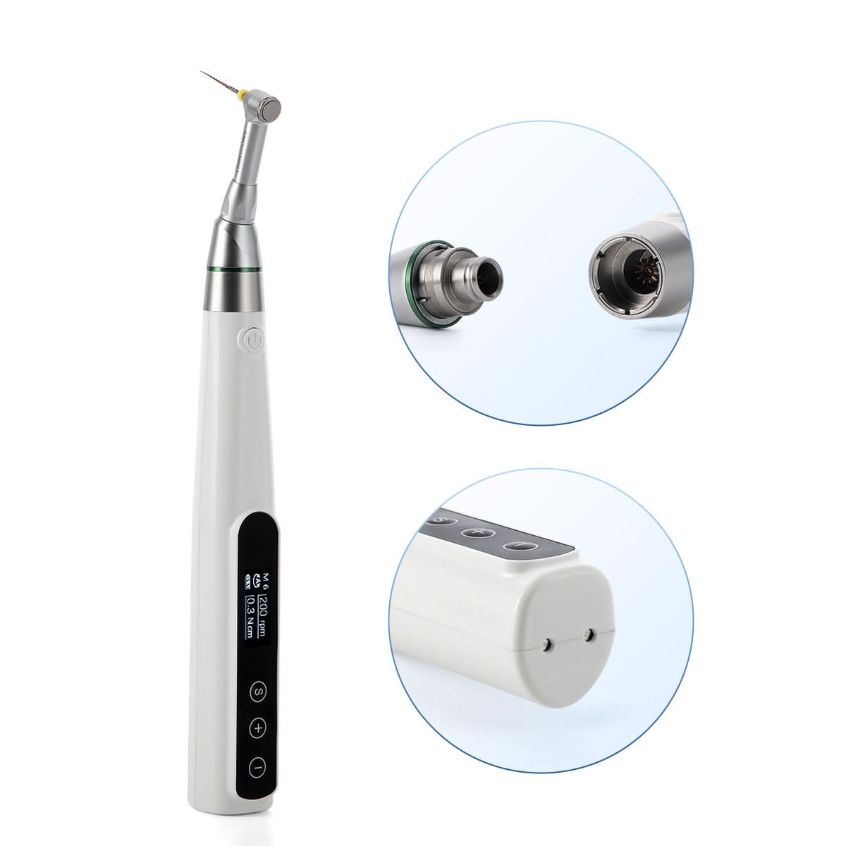 Dental Wireless Endo Motor With 16:1 Electric Contra Angle 9 Programs - pairaydental.com