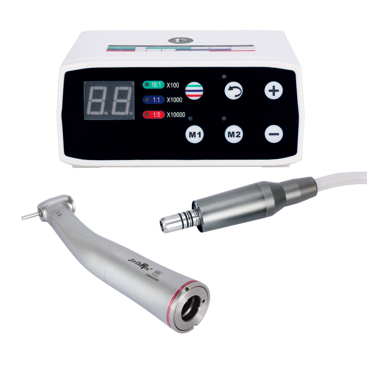 Dental LED Brushless Micro Motor + 1:5 Increasing Contra Angle Handpiece - pairaydental.com