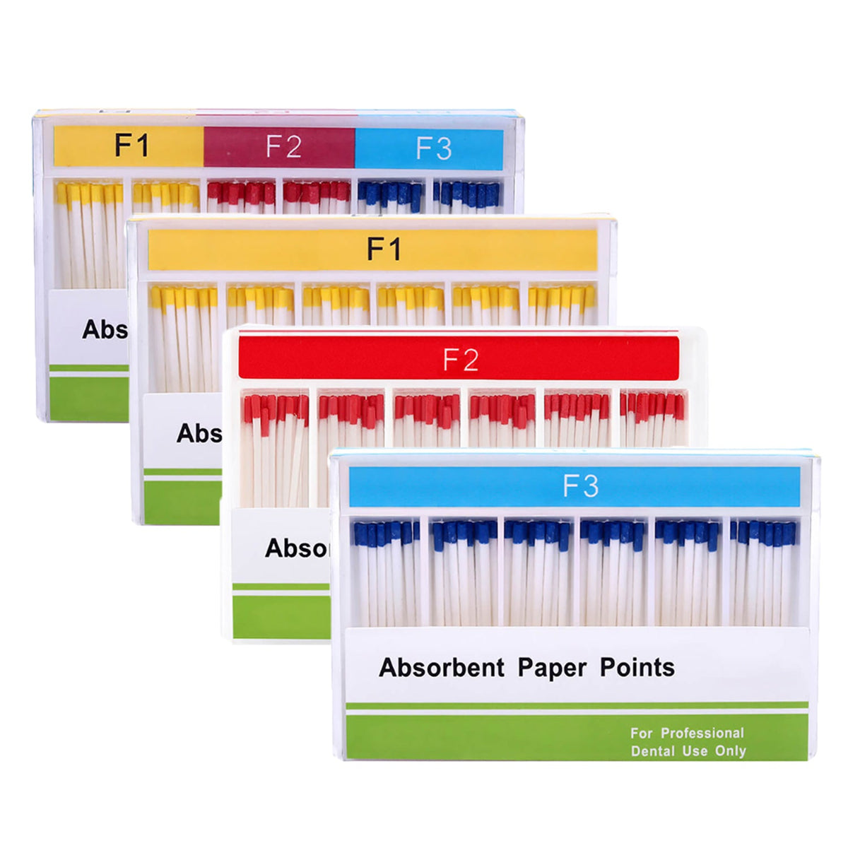 Absorbent Paper Points F1-F3 4 Models 100pcs/Pack - pairaydental.com