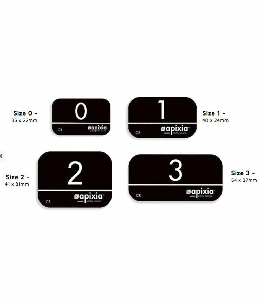 Apixia Reusable Phosphor Plates Size #0 #1 #2 PSP 4pcs/Pack - pairaydental.com