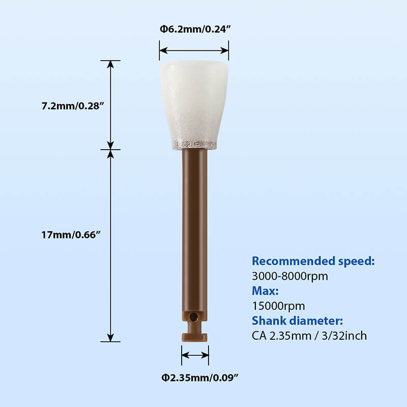 Dental Composite Finishing Polishing Disc/Cup/Point Polisher with Ø 2.35mm 40Pcs/Box - pairaydental.com