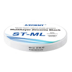 Dental ST-ML Multilayer Zirconia Block Super Translucent 98mm Seven Layers Natural Shade Gradient A3 98*12mm - pairaydental.com