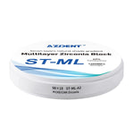 Dental ST-ML Multilayer Zirconia Block Super Translucent 98mm Seven Layers Natural Shade Gradient A2 98*18mm - pairaydental.com