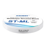 Dental ST-ML Multilayer Zirconia Block Super Translucent 98mm Seven Layers Natural Shade Gradient A3 98*14mm - pairaydental.com