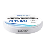 Dental ST-ML Multilayer Zirconia Block Super Translucent 98mm Seven Layers Natural Shade Gradient B2 98*20mm - pairaydental.com