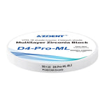 Dental D4-Pro-ML Multilayer Zirconia Block 98mm Five Layers Natural Shade Gradient BL2 98*10mm - pairaydental.com