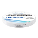 Dental D4-Pro-ML Multilayer Zirconia Block 98mm Five Layers Natural Shade Gradient C2 98*14mm - pairaydental.com