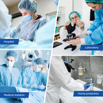 Disposable Isolation Gowns with Knitt Cuffs for Medical Dental Hospital Blue 10pcs/Pack - pairaydental.com