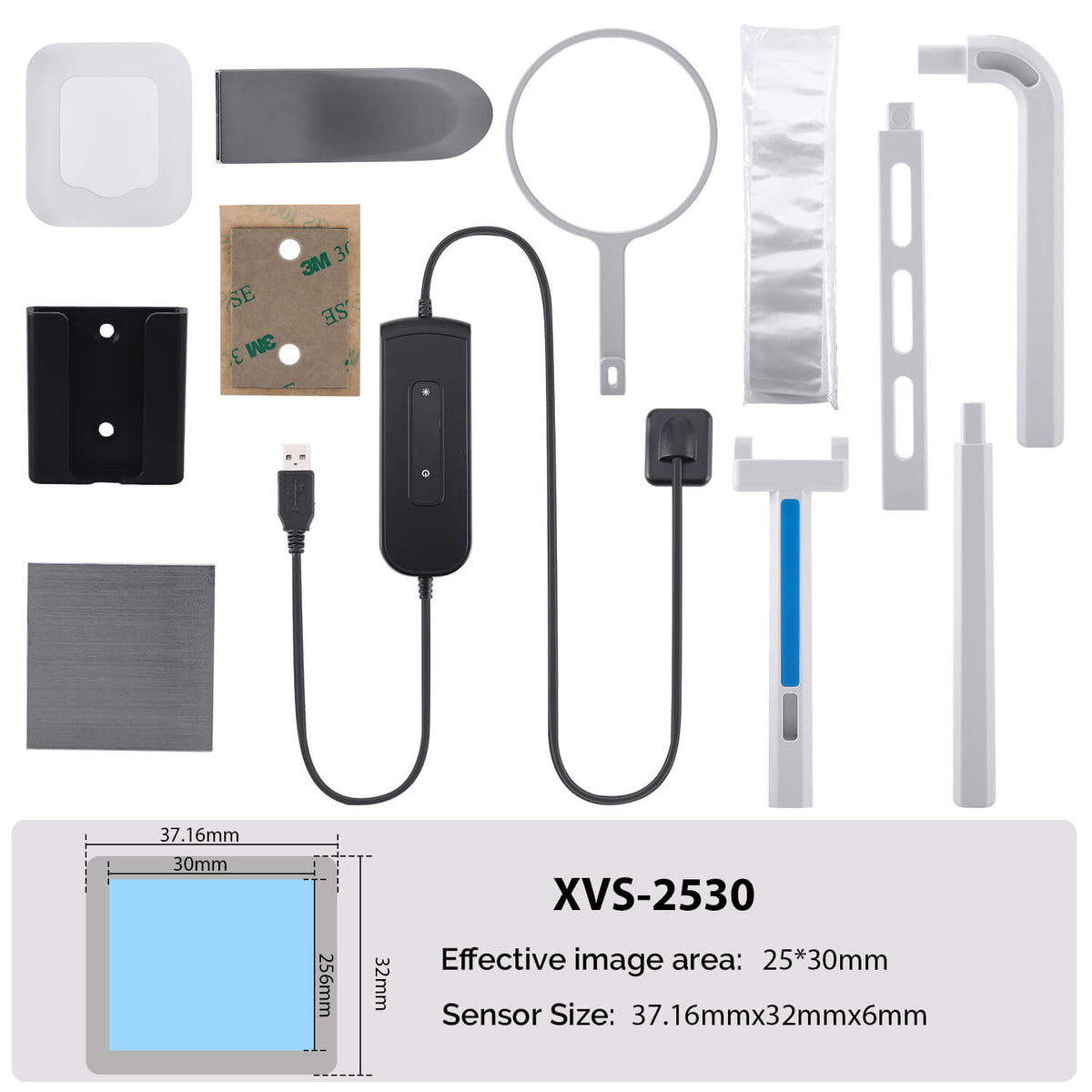 Dental Digital X-Ray Sensor Intraoral Imaging System With Sensor Positioning Holder Size 1.5 XVS2530 - pairaydental.com