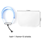 Dental Anti-Fog Medical Protective Full Face Shield with 10pcs Adjustable Shield - pairaydental.com