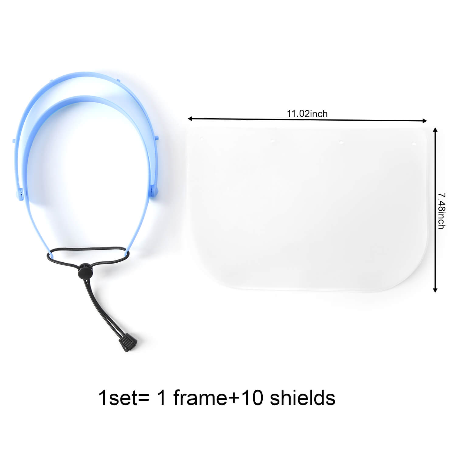Dental Anti-Fog Medical Protective Full Face Shield with 10pcs Adjustable Shield - pairaydental.com