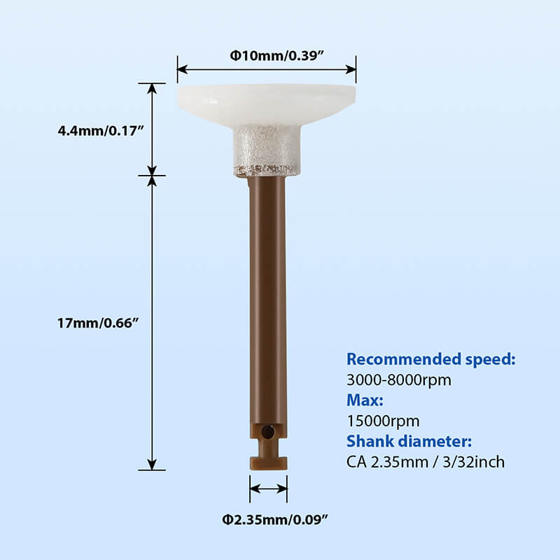 Dental Composite Finishing Polishing Disc/Cup/Point Polisher with Ø 2.35mm 40Pcs/Box - pairaydental.com