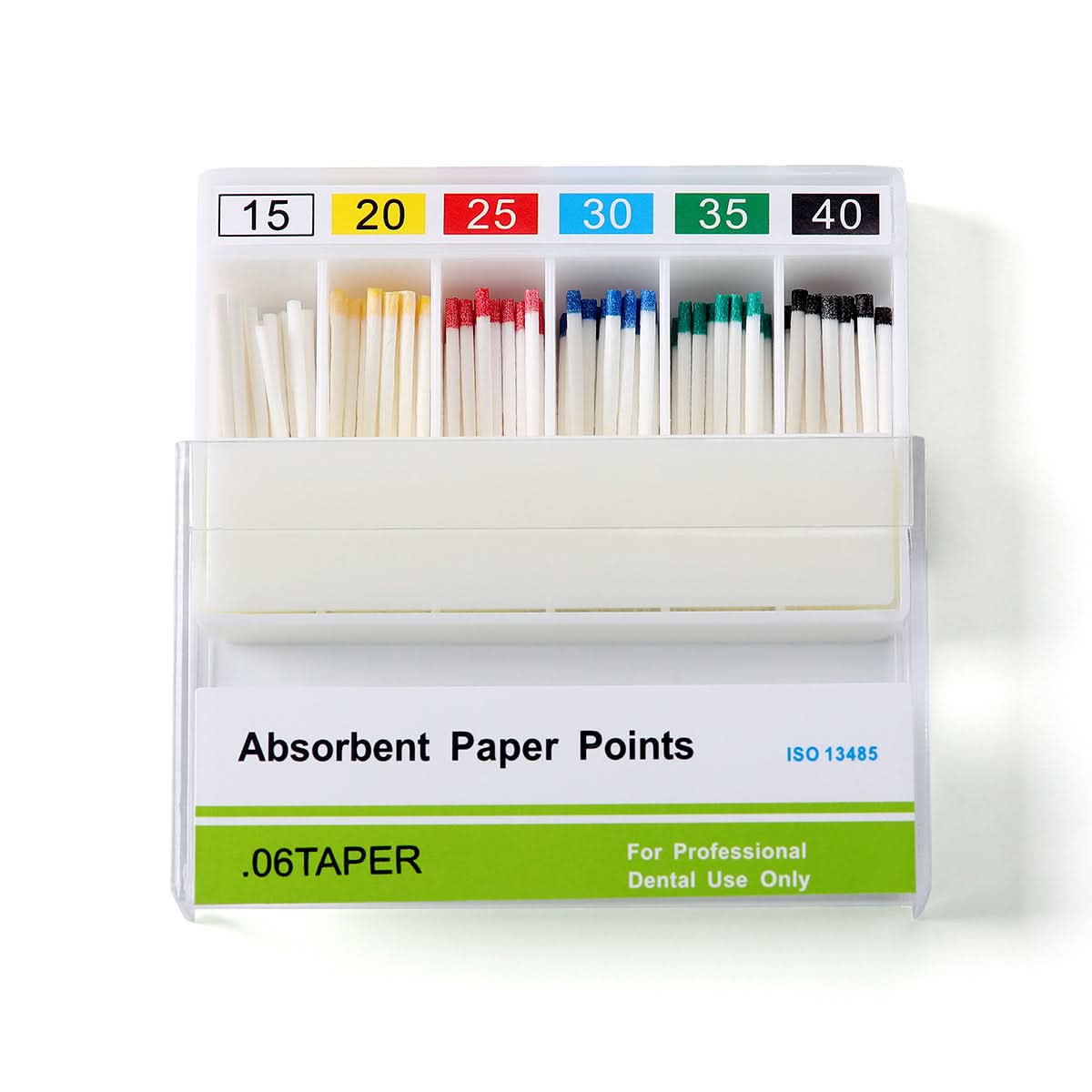 Absorbent Paper Points 0.06 Taper 15-40# 7 Models 100pcs/Pack - pairaydental.com