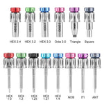 Dental Implant Colorful Universal Restoration Tool Kit 14pcs Drivers With Wrench 15-60Ncm and Carrying Device - pairaydental.com