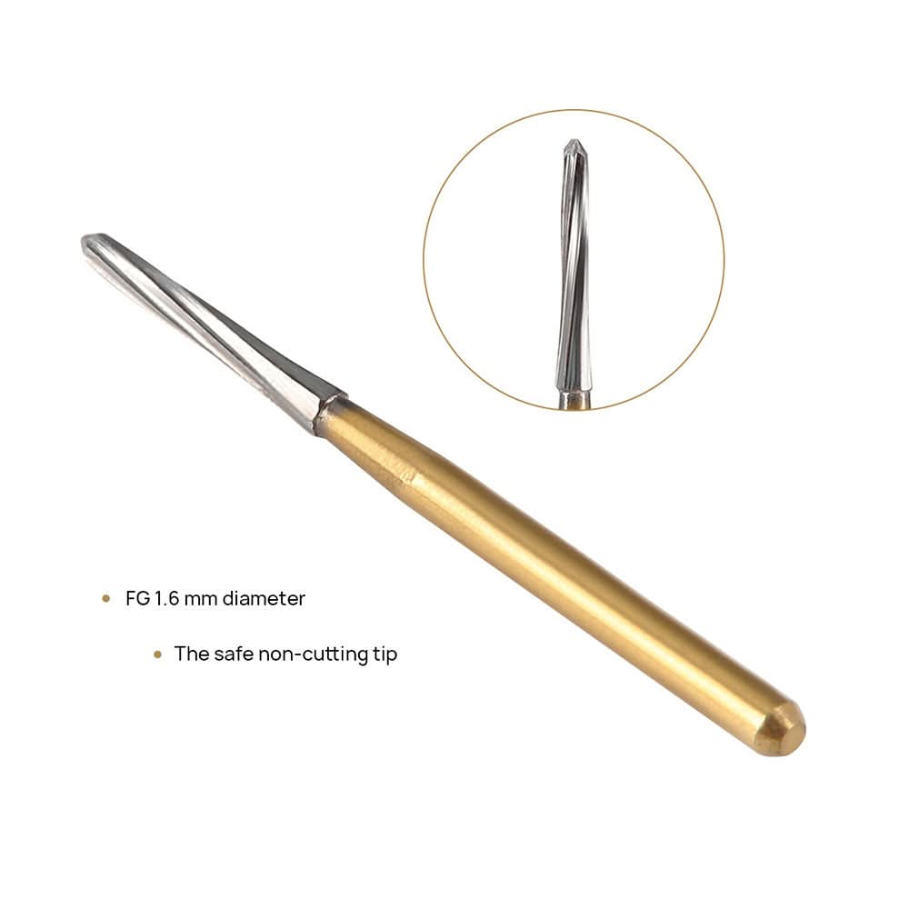 Dental Endo Carbide Burs FG Titanium Coated 28mm 5pcs/Box - pairaydental.com