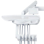 Dental Chair Unit Computer Controlled PU Hard Leather with Dentist Stool Dark Blue - pairaydental.com