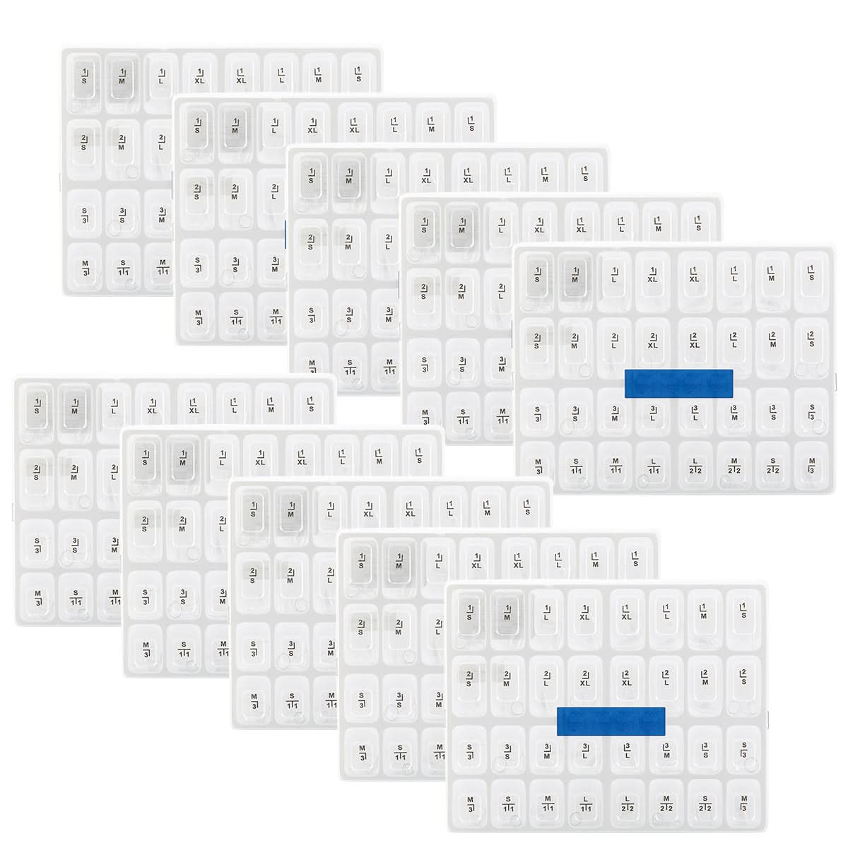Dental Anterior Transparent Crowns № 1.910 64Pcs/Box - pairaydental.com