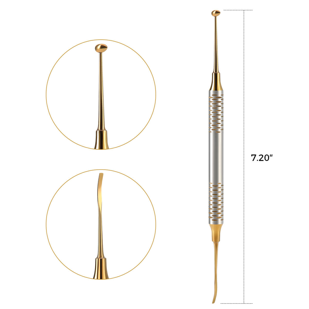 Dental Composite Resin Filling Spatula Tools Gold 6pcs/Kit - pairaydental.com