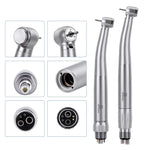 LED Fiber Optic High Speed Handpiece Three Water Spray Standard Head Push Button 4/6 Holes Quick Coupler - pairaydental.com
