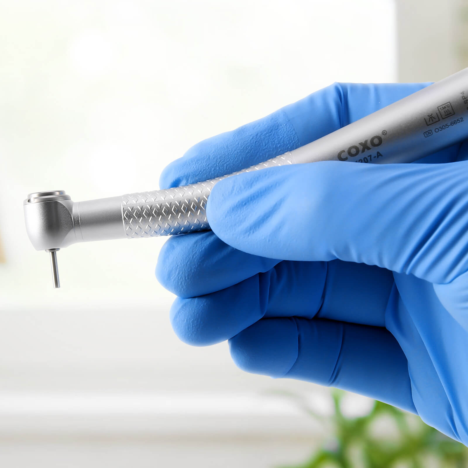 COXO CX207-A Anti-retraction High Speed Air Turbine Handpiece 4 Hole Coupler #H02-SP4