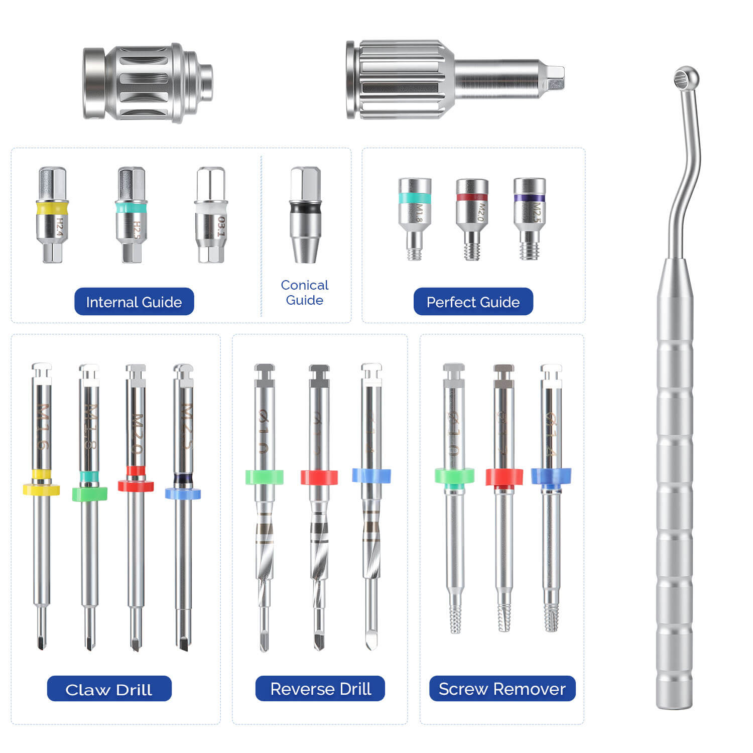 Dental Universal Implant Screw Removal Kit - pairaydental.com