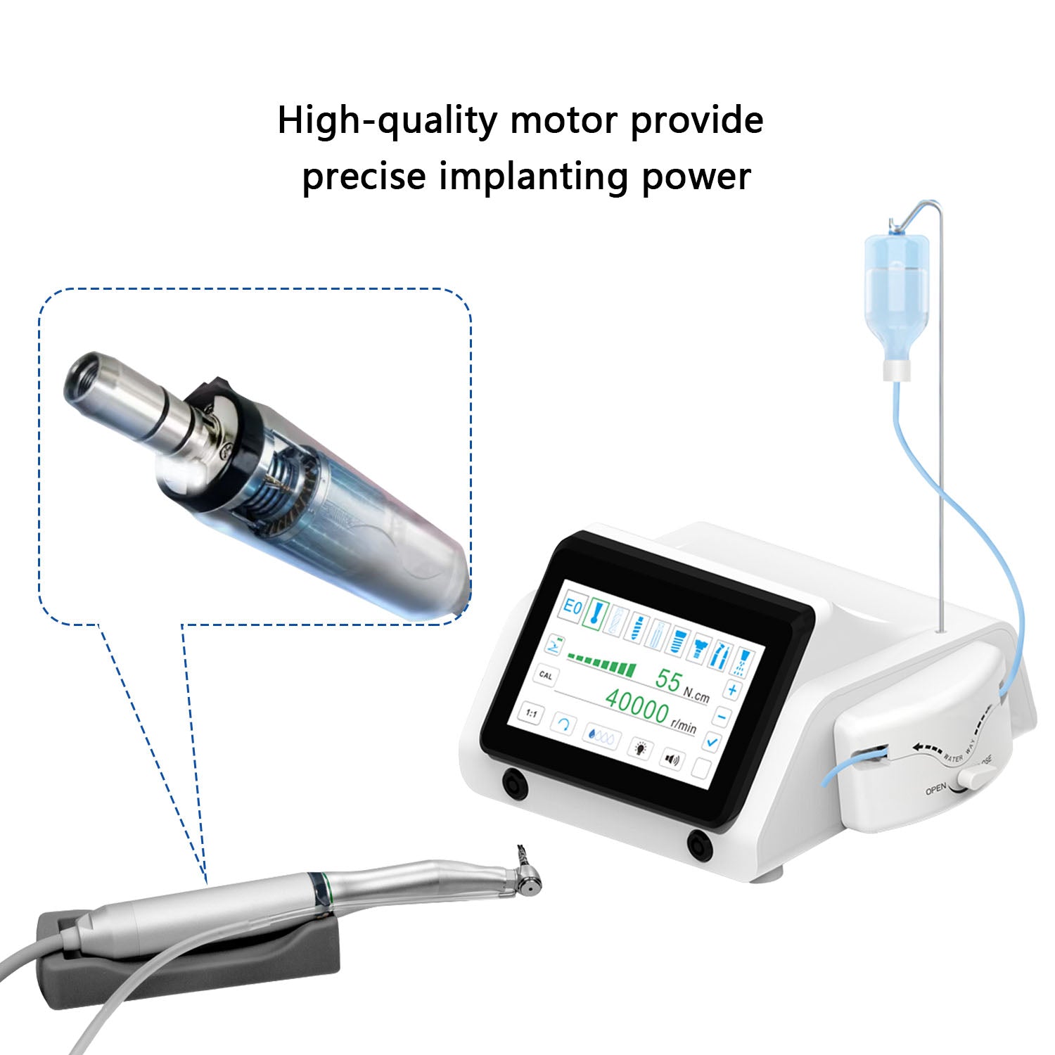 Dental Piezo Motor Surgery & Implant Device 2 IN 1 Bone Cutter Touch - pairaydental.com