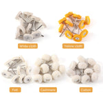 Polishing Brush White Cloth/ Yellow Cloth/ Felt/ Cashmere/ Cotton 10pcs/Pack - pairaydental.com