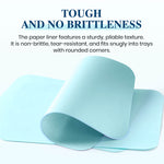 Dental Paper Tray Covers Size B 8.5" x 12.25" Blue Tray Liners 1000pcs/Case - pairaydental.com